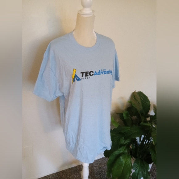 Tec Advantage Light Blue Men's T-Shirt XL - Picture 1 of 10